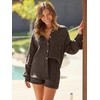 image:imageAUTOMET 2 Piece Sets For Women Lounge Wear Matching Two Piece Outfit01brown