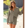 image:imageAUTOMET 2 Piece Sets For Women Lounge Wear Matching Two Piece Outfit01coffeegrey