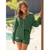 image:imageAUTOMET 2 Piece Sets For Women Lounge Wear Matching Two Piece Outfit01grassgreen
