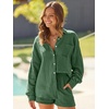 image:imageAUTOMET 2 Piece Sets For Women Lounge Wear Matching Two Piece Outfit01grassgreen