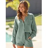 image:imageAUTOMET 2 Piece Sets For Women Lounge Wear Matching Two Piece Outfit01green