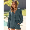 image:imageAUTOMET 2 Piece Sets For Women Lounge Wear Matching Two Piece Outfit01greyblue