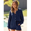 image:imageAUTOMET 2 Piece Sets For Women Lounge Wear Matching Two Piece Outfit01navyblue