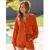 image:imageAUTOMET 2 Piece Sets For Women Lounge Wear Matching Two Piece Outfit01orange