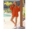 image:imageAUTOMET 2 Piece Sets For Women Lounge Wear Matching Two Piece Outfit01orange