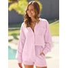 image:imageAUTOMET 2 Piece Sets For Women Lounge Wear Matching Two Piece Outfit01pink
