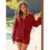 image:imageAUTOMET 2 Piece Sets For Women Lounge Wear Matching Two Piece Outfit01red