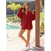image:imageAUTOMET 2 Piece Sets For Women Lounge Wear Matching Two Piece Outfit01red