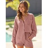 image:imageAUTOMET 2 Piece Sets For Women Lounge Wear Matching Two Piece Outfit01rust