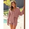 image:imageAUTOMET 2 Piece Sets For Women Lounge Wear Matching Two Piece Outfit01rust