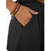 image:imageAUTOMET 2 Piece Summer Short Set Matching V Neck Cap Sleeve Lounge ClothingBlack