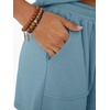 image:imageAUTOMET 2 Piece Summer Short Set Matching V Neck Cap Sleeve Lounge ClothingDusty Blue