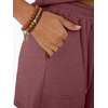 image:imageAUTOMET 2 Piece Summer Short Set Matching V Neck Cap Sleeve Lounge ClothingWine Red