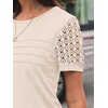 image:imageAUTOMET Short Sleeve Tops for Women Summer Dressy Casual Shirts 2026 BlouseApricot
