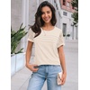 image:imageAUTOMET Short Sleeve Tops for Women Summer Dressy Casual Shirts 2026 BlouseApricot