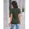 image:imageAUTOMET Short Sleeve Tops for Women Summer Dressy Casual Shirts 2026 BlouseArmy Green