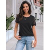 image:imageAUTOMET Short Sleeve Tops for Women Summer Dressy Casual Shirts 2026 BlouseBlack