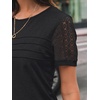 image:imageAUTOMET Short Sleeve Tops for Women Summer Dressy Casual Shirts 2026 BlouseBlack