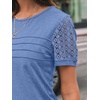 image:imageAUTOMET Short Sleeve Tops for Women Summer Dressy Casual Shirts 2026 BlouseBlue