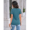 image:imageAUTOMET Short Sleeve Tops for Women Summer Dressy Casual Shirts 2026 BlouseBlue Green