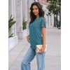 image:imageAUTOMET Short Sleeve Tops for Women Summer Dressy Casual Shirts 2026 BlouseBlue Green
