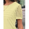 image:imageAUTOMET Short Sleeve Tops for Women Summer Dressy Casual Shirts 2026 BlouseButter Yellow