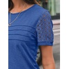 image:imageAUTOMET Short Sleeve Tops for Women Summer Dressy Casual Shirts 2026 BlouseCobalt Blue