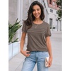 image:imageAUTOMET Short Sleeve Tops for Women Summer Dressy Casual Shirts 2026 BlouseCoffee Grey