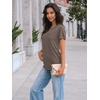 image:imageAUTOMET Short Sleeve Tops for Women Summer Dressy Casual Shirts 2026 BlouseCoffee Grey