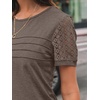 image:imageAUTOMET Short Sleeve Tops for Women Summer Dressy Casual Shirts 2026 BlouseCoffee Grey