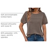 image:imageAUTOMET Short Sleeve Tops for Women Summer Dressy Casual Shirts 2026 BlouseCoffee Grey