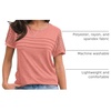 image:imageAUTOMET Short Sleeve Tops for Women Summer Dressy Casual Shirts 2026 BlouseCoral