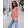 image:imageAUTOMET Short Sleeve Tops for Women Summer Dressy Casual Shirts 2026 BlouseCoral