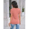 image:imageAUTOMET Short Sleeve Tops for Women Summer Dressy Casual Shirts 2026 BlouseCoral