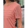 image:imageAUTOMET Short Sleeve Tops for Women Summer Dressy Casual Shirts 2026 BlouseCoral