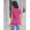 image:imageAUTOMET Short Sleeve Tops for Women Summer Dressy Casual Shirts 2026 BlouseFuscia