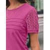 image:imageAUTOMET Short Sleeve Tops for Women Summer Dressy Casual Shirts 2026 BlouseFuscia