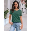 image:imageAUTOMET Short Sleeve Tops for Women Summer Dressy Casual Shirts 2026 BlouseGreen