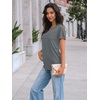 image:imageAUTOMET Short Sleeve Tops for Women Summer Dressy Casual Shirts 2026 BlouseGrey