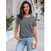 image:imageAUTOMET Short Sleeve Tops for Women Summer Dressy Casual Shirts 2026 BlouseGrey