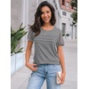 image:imageAUTOMET Short Sleeve Tops for Women Summer Dressy Casual Shirts 2026 BlouseLight Grey