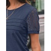 image:imageAUTOMET Short Sleeve Tops for Women Summer Dressy Casual Shirts 2026 BlouseNavy