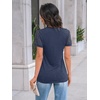 image:imageAUTOMET Short Sleeve Tops for Women Summer Dressy Casual Shirts 2026 BlouseNavy