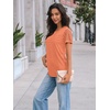 image:imageAUTOMET Short Sleeve Tops for Women Summer Dressy Casual Shirts 2026 BlouseOrange