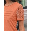 image:imageAUTOMET Short Sleeve Tops for Women Summer Dressy Casual Shirts 2026 BlouseOrange