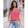 image:imageAUTOMET Short Sleeve Tops for Women Summer Dressy Casual Shirts 2026 BlousePeach Pink