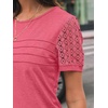 image:imageAUTOMET Short Sleeve Tops for Women Summer Dressy Casual Shirts 2026 BlousePeach Pink