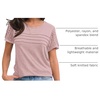 image:imageAUTOMET Short Sleeve Tops for Women Summer Dressy Casual Shirts 2026 BlousePink