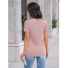 image:imageAUTOMET Short Sleeve Tops for Women Summer Dressy Casual Shirts 2026 BlousePink