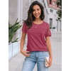 image:imageAUTOMET Short Sleeve Tops for Women Summer Dressy Casual Shirts 2026 BlouseRose